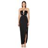 Summer Women's Split Hanging Neck Slim Elegant Dresses
