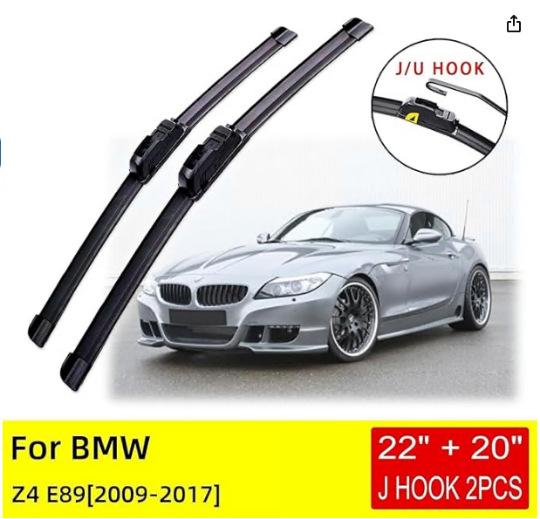 

For BMW Z4 E89 2009-2017U Wipers 22 + 20 2-piece Wiper Wipers Z4 E89 2009-2017U Wiper 22 + 20