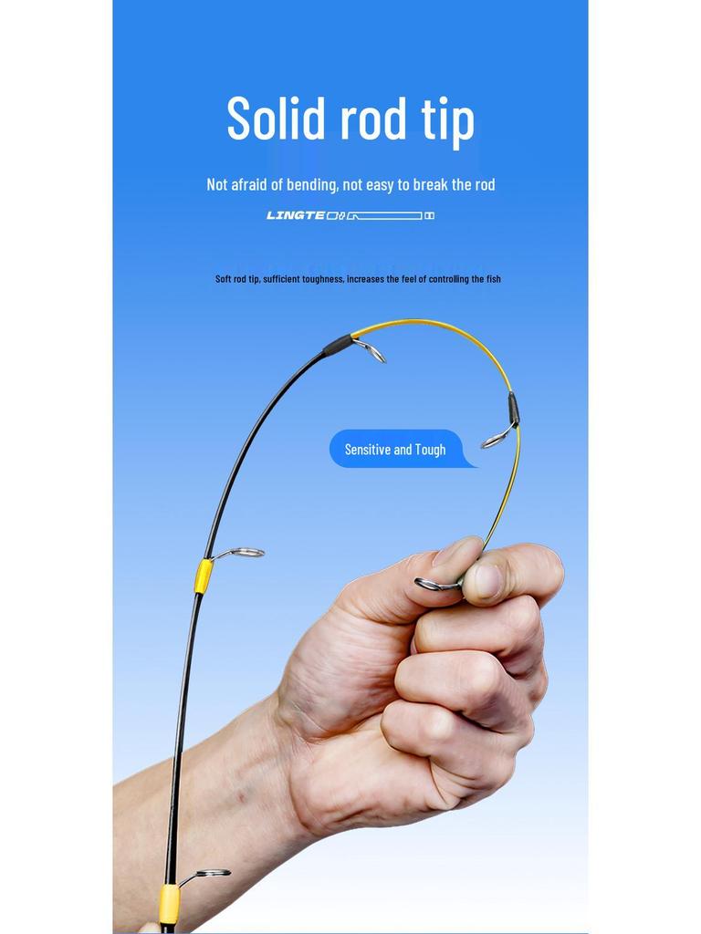 Lightweight 70g Soft Action Winter Ice Fishing Rod Set with Lure and Baitcasting Reel for Crucian Carp and Raft Fishing.