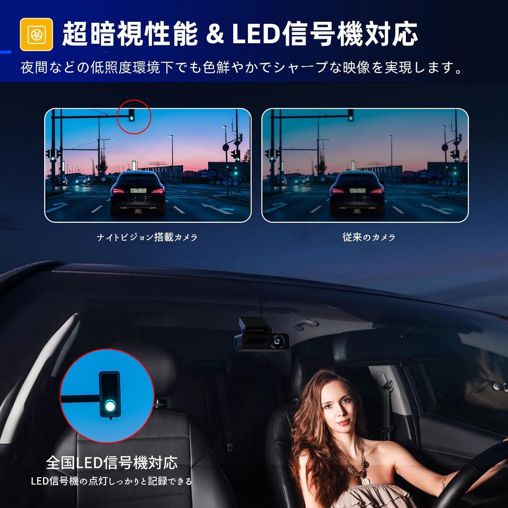 Pelsee Drive Recorder, Front- und Rückkameras, 4K UHD, 8 Millionen Pixel, hochempfindlicher Sensor, Ultraweitwinkel, ausgestattet mit G-Sensor, Stoßaufzeichnung