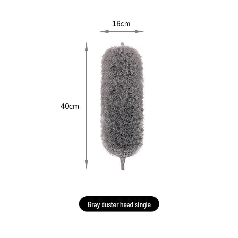 2.8m Extra Long Telescopic Bendable Feather Duster for Cobwebs - Non-Shedding