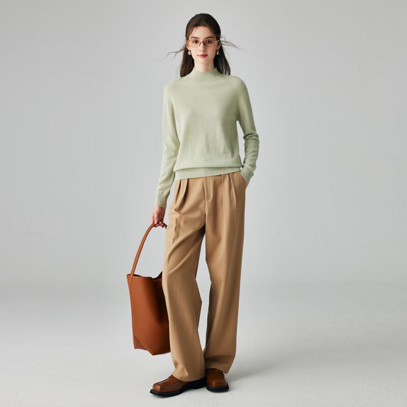 Paruo 100% Cashmere Cable Knit Sweater