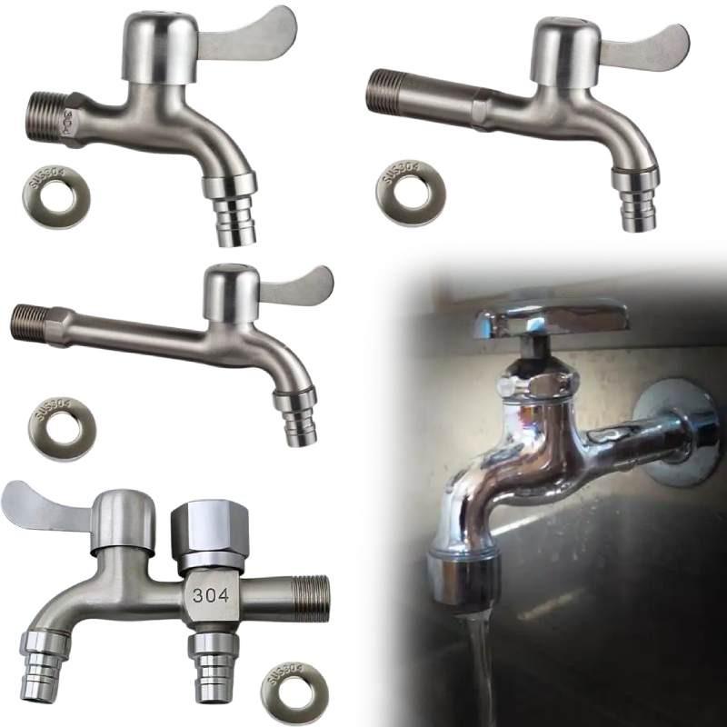 Směšovací vodovodní baterie ze slitiny zinku se dvěma vývody pro domácí koupelnu, prádelnu a balkonové rozvody