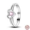 butterfly flower snake Original Luminous Firefly Rings Eternal Heart-Shaped Zircon Rings Fine Wedding Jewelry Gifts