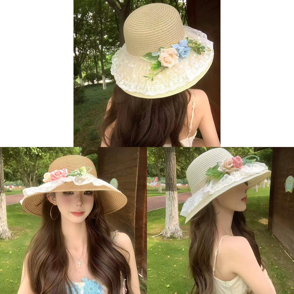 Nature Style Sun Hat With Wide Brim For Women Garden Casual Summer Accessory