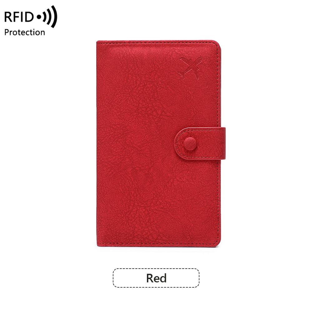 Passport Cover PU Passport Bag Card Holder Passport Clip Portable Storage Bag  Men