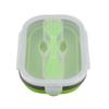 Silicone Lunch Picnic Food Fruit Box with Fork Fold able Telescopic Stretchable Container