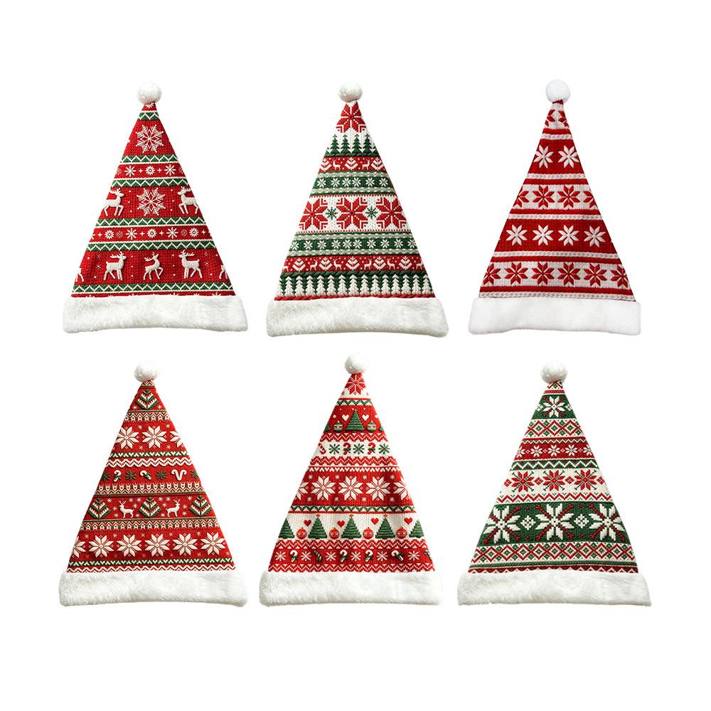 Christmas Triangle Hat Holiday Decoration Props Party Christmas Cute Gift Hat Atmosphere Decoration