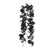 Black Artificial Rose Vines 175cm Halloween Garland Halloween Rose Leaf Vines  Table Centerpiece