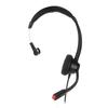 Single Ear Telephone Headset Noise Reduction Volume Adjustment Mute USB Business Headset with Mic Black H390‑USB‑1