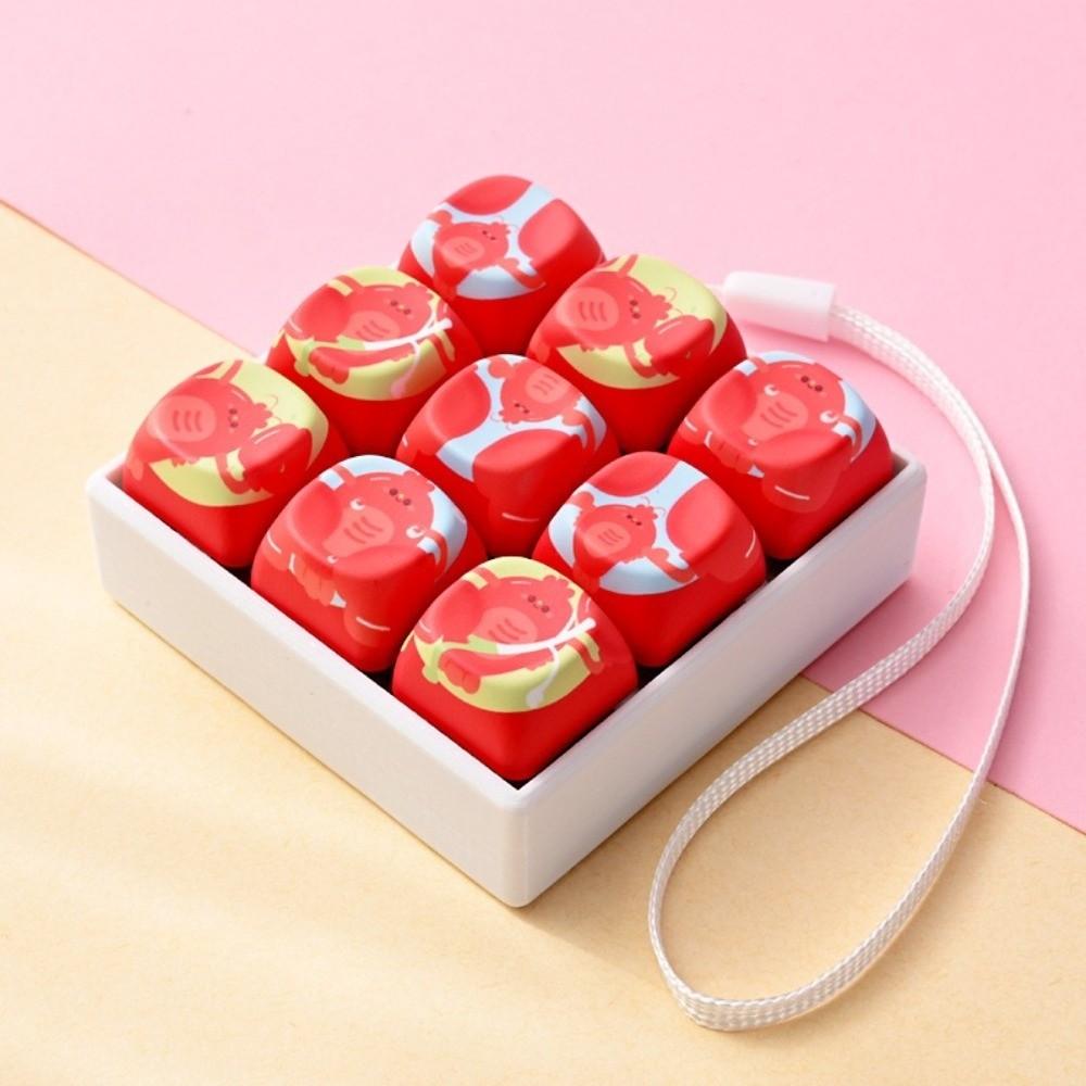 Cat Paws Keyboard Fidget Keyring Finger Button Mechanical Keyboard Keycaps Keychain Children