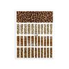 Leopard Print Nail Art Sticker, Autumn And Winter 3D Striped Nail Patch Self-Adhesive Adhesive Nail Decal