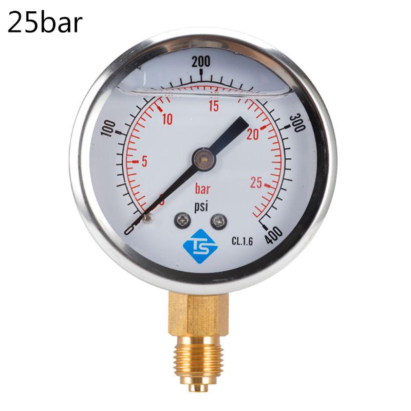 1/4 BSP Pressure Compound Vacuum Gauge Glycerine Filled Gauges 68mm Dial Vac To 10000 Psi Bottom Mount