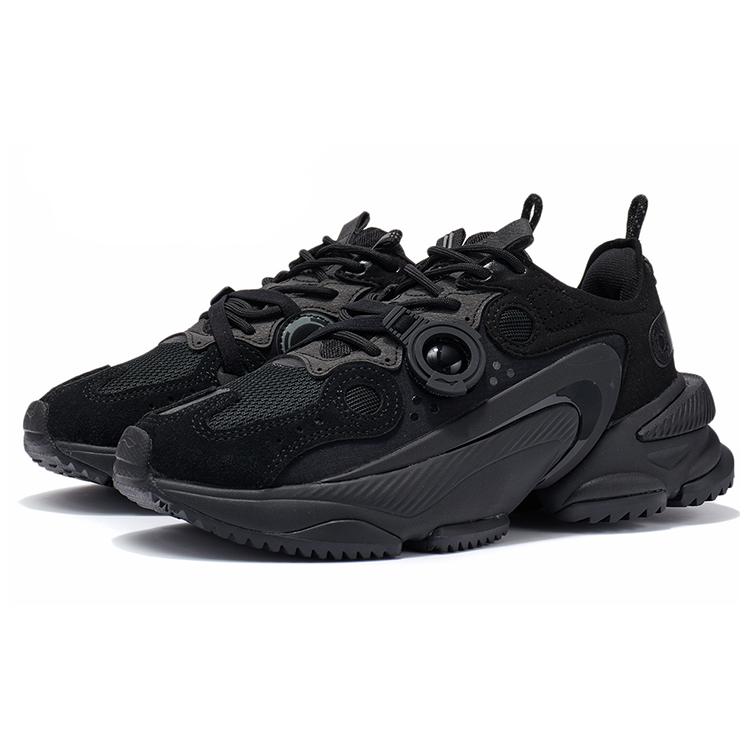 Li Ning Nebula M1 Klassische Dämpfung Atmungsaktiv Thermisch Niedrig geschnitten Freizeitschuhe Damen Schwarz AGCR226-1