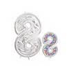 Aluminum Film Number Balloon Stand 0-9 Number Foil Number Balloon  Wedding Decor