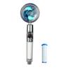 VILOYI Shower Head Water Saving High Pressure Handheld Turbo Propeller Showerhead Adjustable Water Flow Bathroom Filter Nozzle