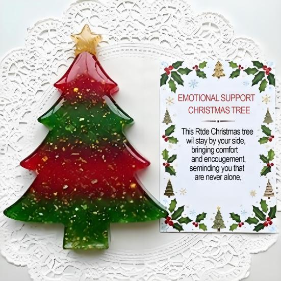 Christmas Gingerbread Doll Ornament Set Legend of Emotional Support Gingerbread Man Figurine Craft Holiday Decoration