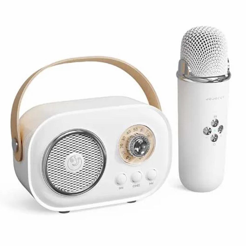 

C20 Plus Home Karaoke Wireless Bluetooth-compatible Speaker Support TF Card, with Microphone White
