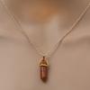 Fashion Quartz Crystal Necklace Chakra Rose Bule Purple Natural Stone Pendant Necklace Hexagonal Bullet Reiki Hippie Necklace
