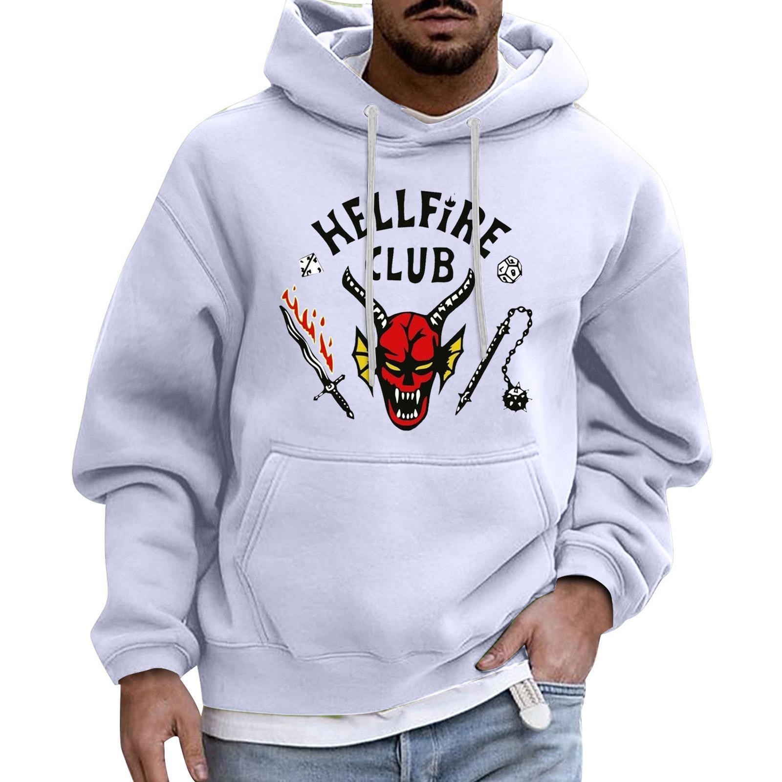 

Мужской Спортивный Повседневный С Длинными Рукавами С Карманом Капюшон Толстовка XL белый