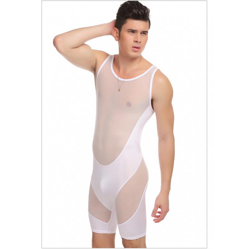 Men's Nylon & Mesh Sexy Stylish Comfortable Jumpsuit