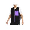 Nike Reversible Fleece Vest With Logo Print And Pocket Detail Men Vest Purple DQ4879-010