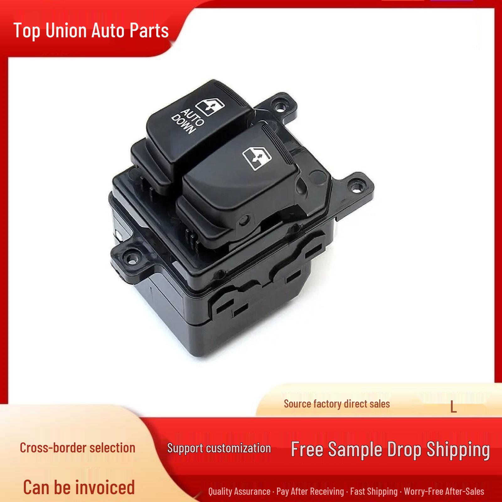 

82710-1E050 Compatible Front Left Electric Window Switch for Accent Two-Door Electric