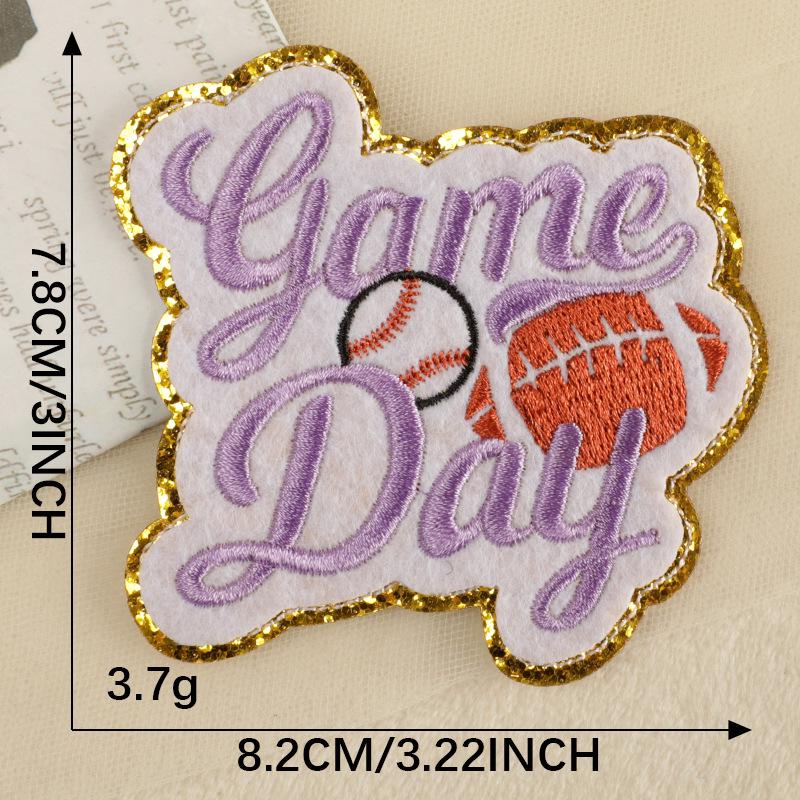 Sports Series Embroidered Cloth Patches: Football & Basketball Clothing Accessories