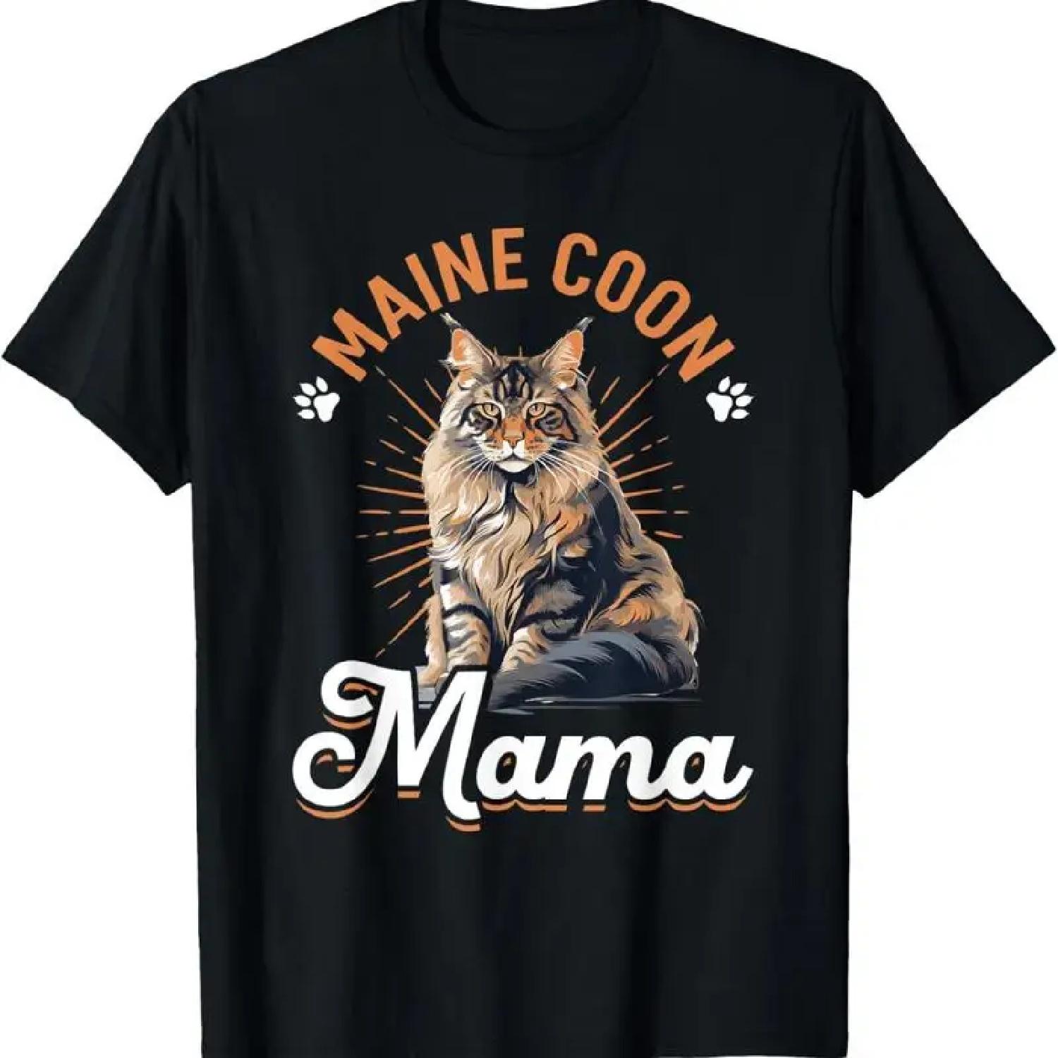 Maine Coon Cat Breed Pet Mama T Shirt S