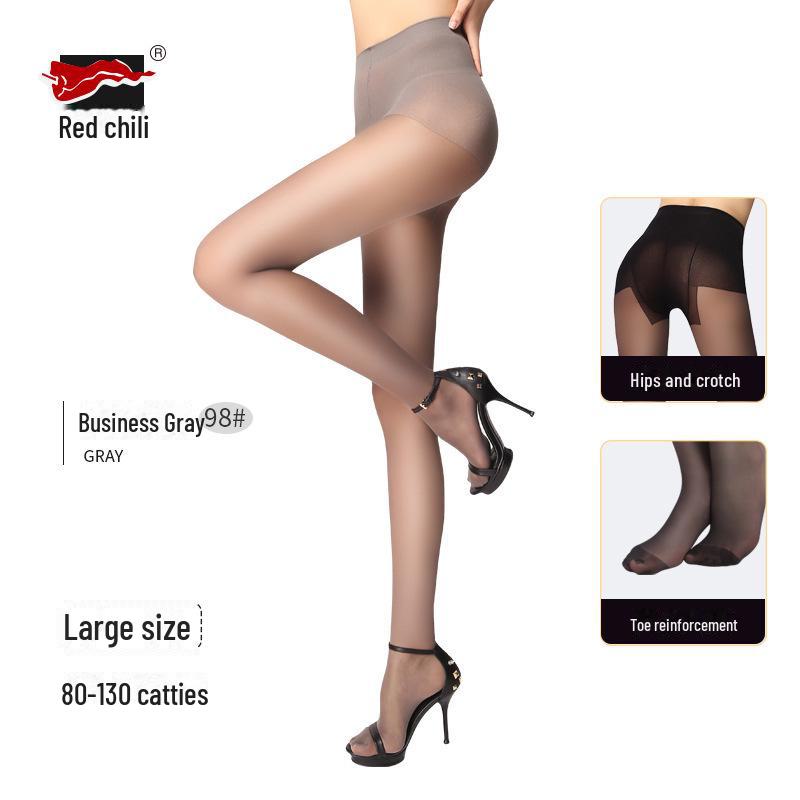 Red Pepper Women's Durable 30D Thin Velvet Stockings - Sexy Black Silk Pantyhose for Beautiful Legs