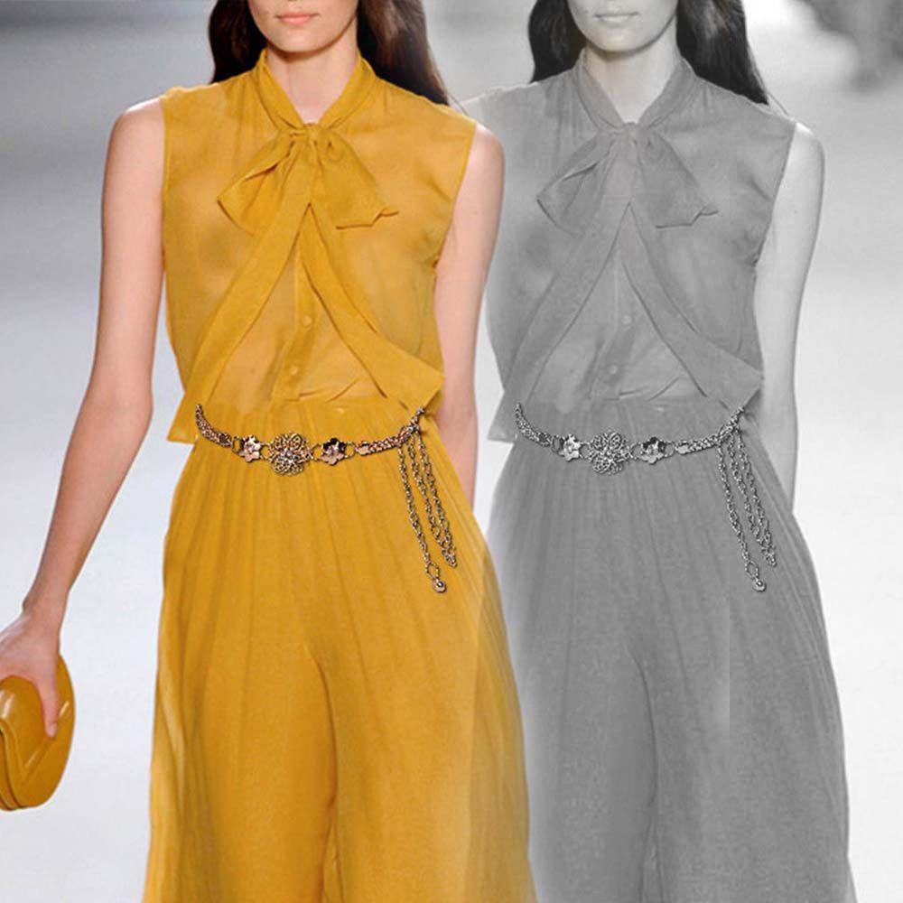 Elegant Luxury Statement Waist Chain Women Waistband Fashion Jewelry Body Chain Belts