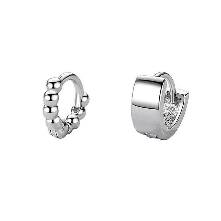Korean Style 925 Silver Plated Celebrity Earrings: Exquisite Women's Ear and Cartilage Studs