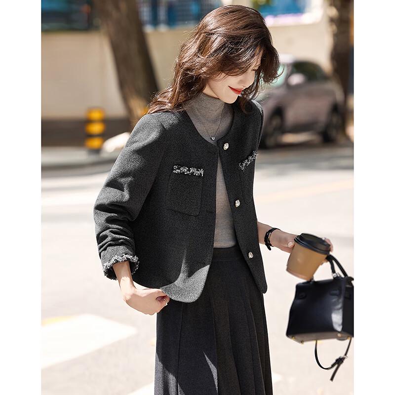 

Женский элегантный маленький черный жакет L