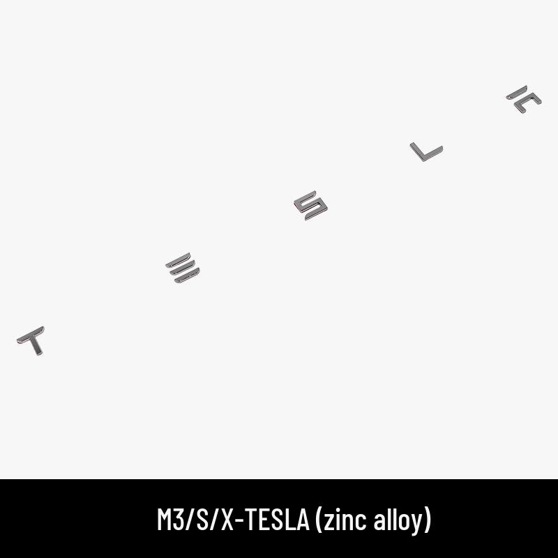 

Високопродуктивна емблема задньої частини автомобіля з цинкового сплаву для Tesla Model 3/Y/S/X