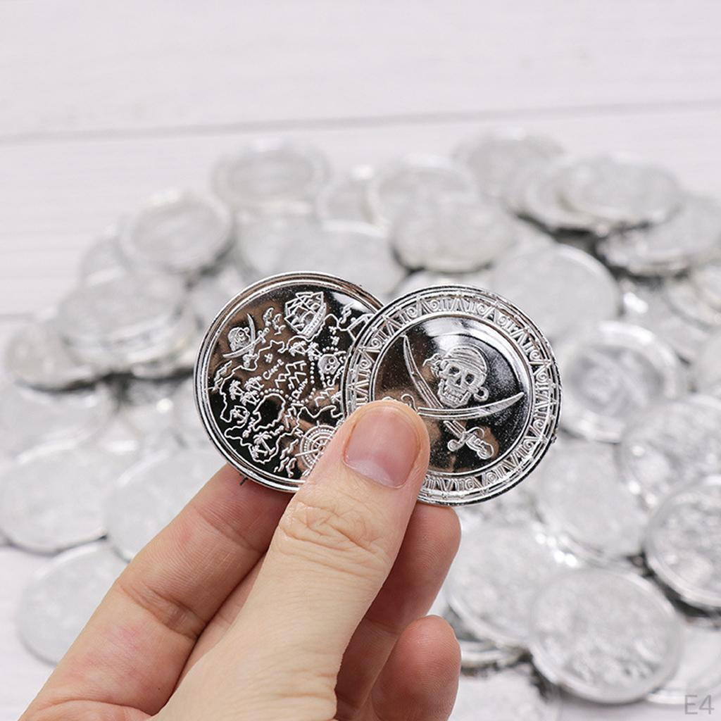 100-pack/parti Plast för Barnkalas Presentmynt 4 cm