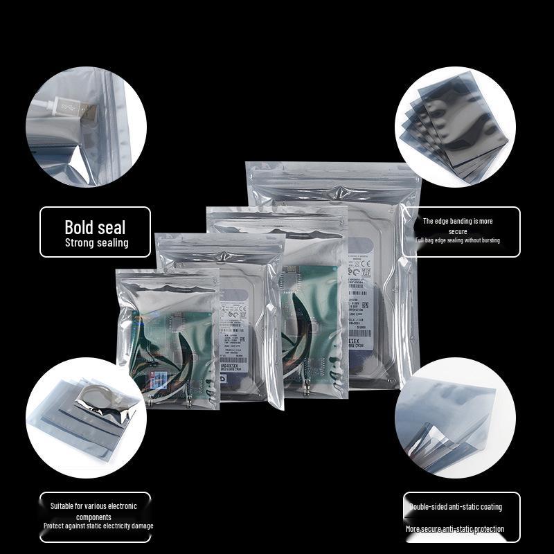 Anti-static Self-sealing Semi-transparent Electronic Shielding Bag for Motherboards
