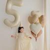 40-Inch Cream Number Balloon for Kids' First Birthday Party Decoration