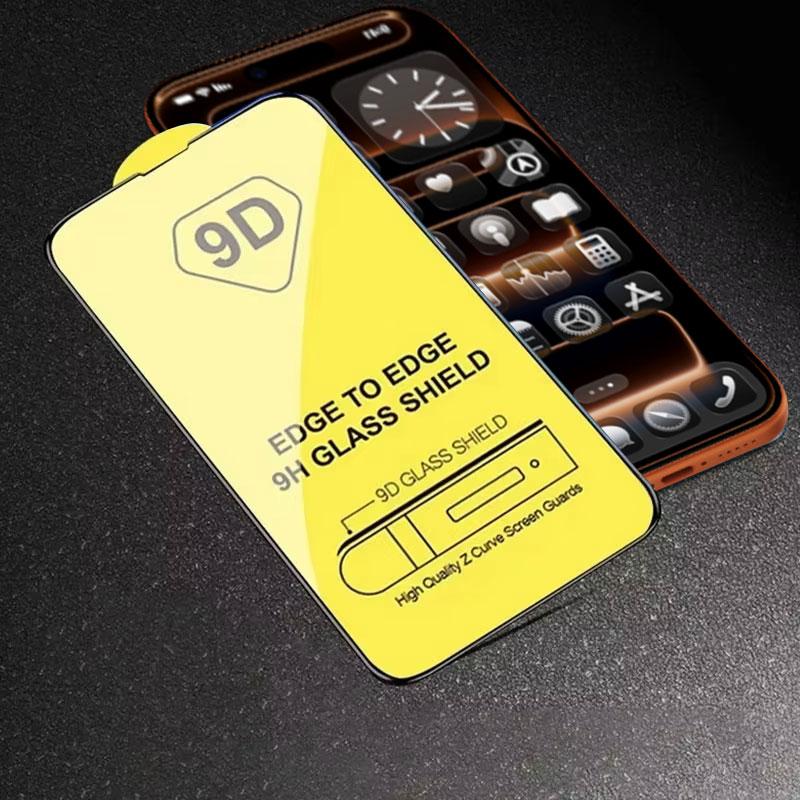 4PCSPara Iphone 17 Pro Max 9d Vidro Temperado Para Iphone17 Ar 15 14 13 12 11 16 Pro Max Plus Cobertura Completa 9h Protetor De Tela De Vidro