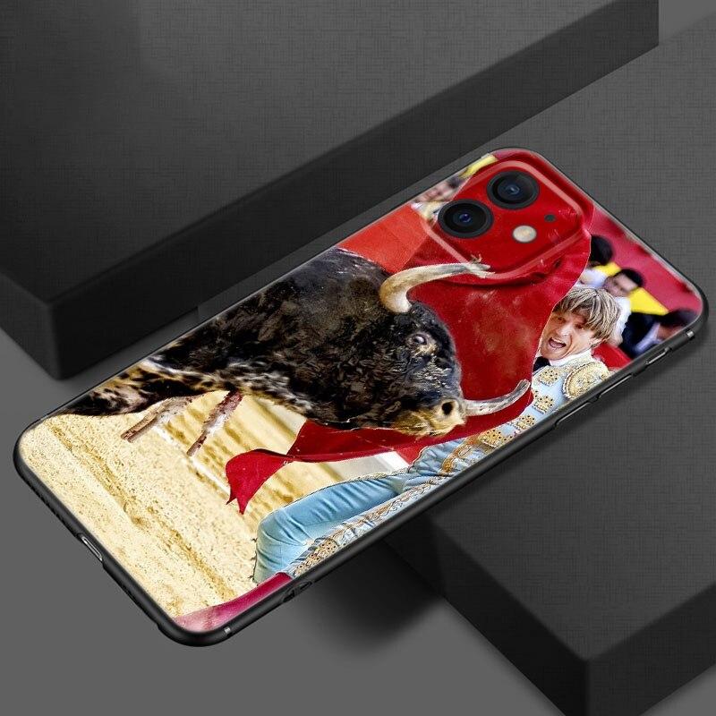 Spansk Matador Mobilskal För Apple iPhone 13 12 Mini 11 Pro XS Max X XR 8 7 6S 6 Plus SE 2020 5S 5 Mjukt TPU Svart Skydd