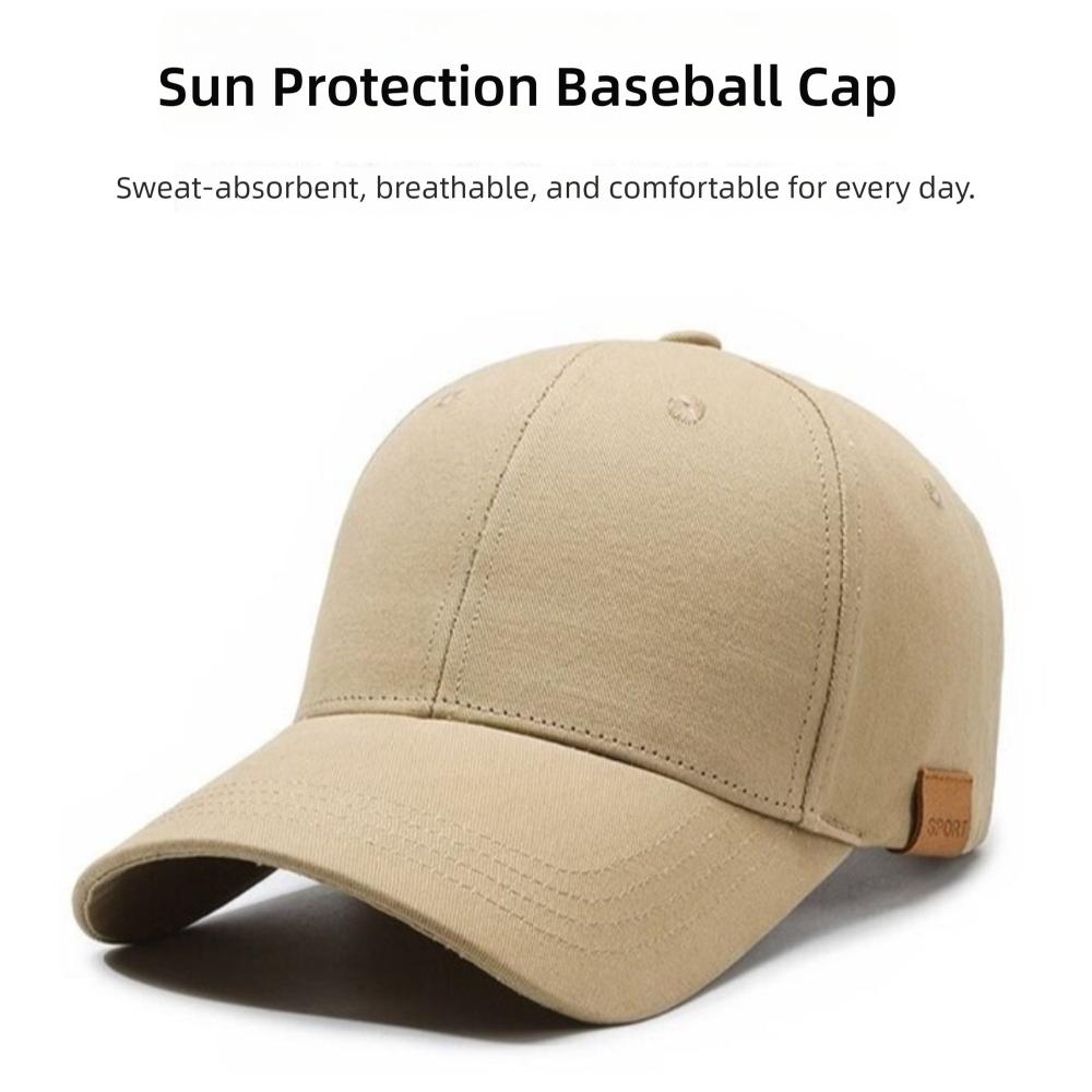 Fashion Wide Brim Baseball Hat Casual Adjustable Duck Tongue Hat Solid Color Baseball Cap Men