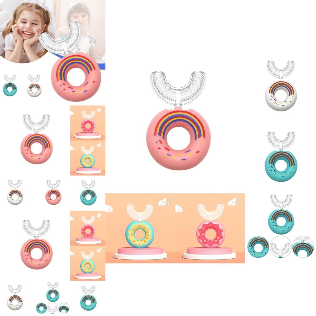 Begeistern Sie Ihre Kinder für das Zähneputzen mit der U-förmigen Silikon-Zahnbürste