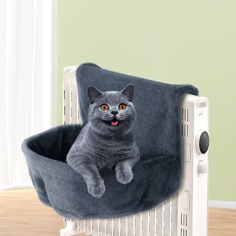 "Stable & Safe Winter Cat Hammock - Detachable, Washable, Folding Climbing Frame"