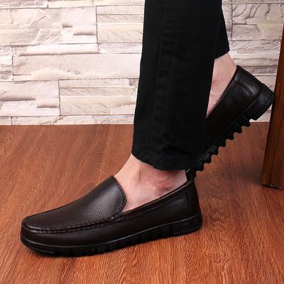 Mocassins Décontractés en Cuir Véritable pour Homme Chaussures Printemps Été Chaussures de Conduite Mocassins de Créateur Mocassins Plats à Enfiler Chaussures de Bureau