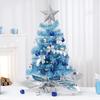 60cm Blue Mini Christmas Tree Set - Desktop & Window Display Decorations