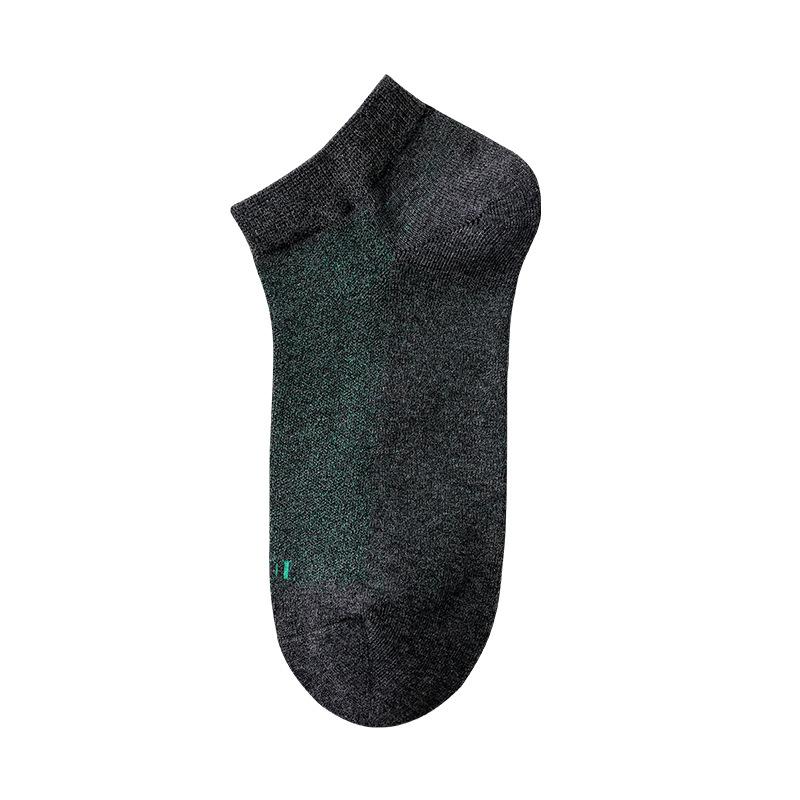 Men's Short Socks, Pure Cotton, Summer Anti-odor, Sweat-absorbing, Breathable, Low-top, Shallow-cut, Won't Fall Off During Sports, Boat Socks