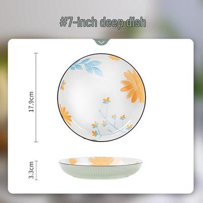 Elegant Daisy Ceramic Dinnerware Set