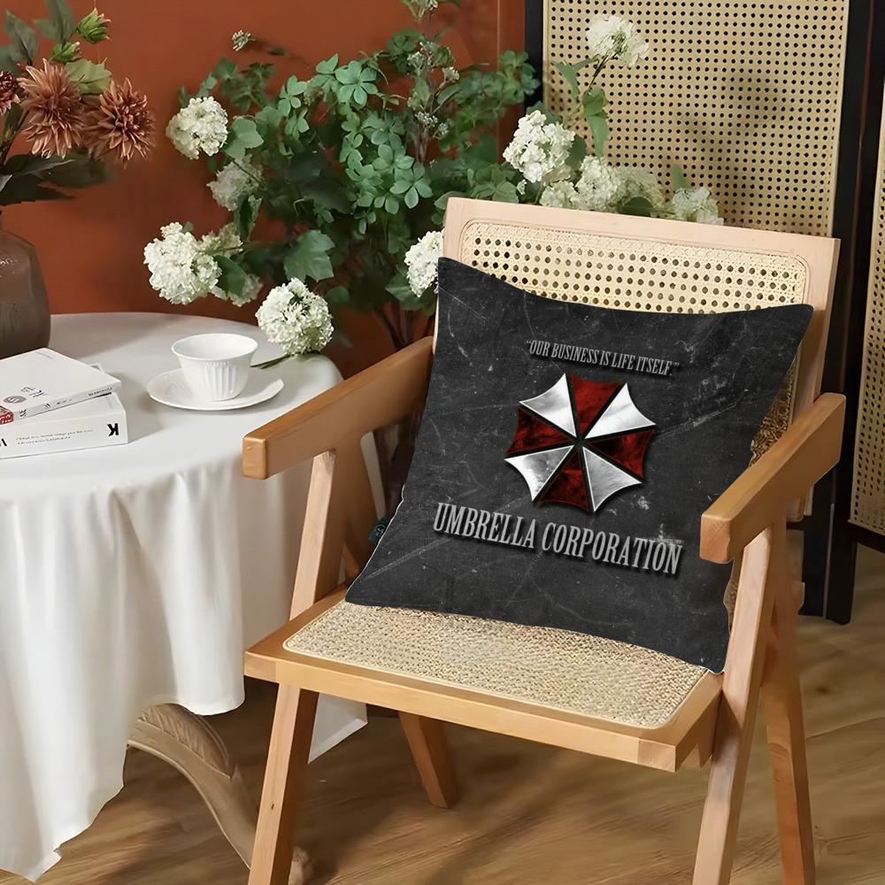 

RResident EEvil Cushion Cover Silky Short Plush Invisible Zipper Dustproof Sofa Pillow Case for Home Decor 30x30cm