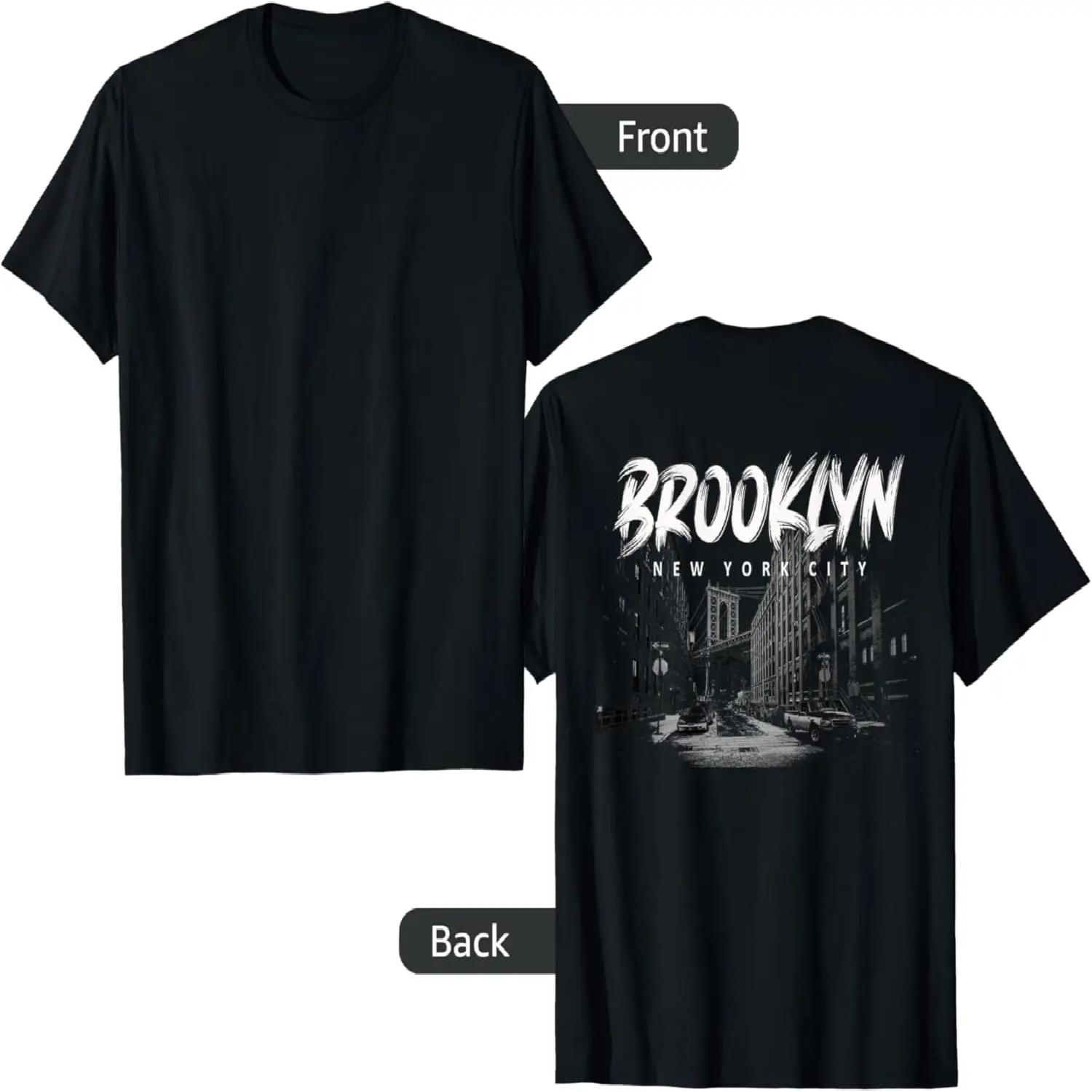 

Brooklyn New York Backprint Design T-Shirt S