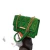 Women's Simple Texture Rhombus Embroidery Pleated Handbag 2026 Autumn New Temperament Single Shoulder Crossbody Bag