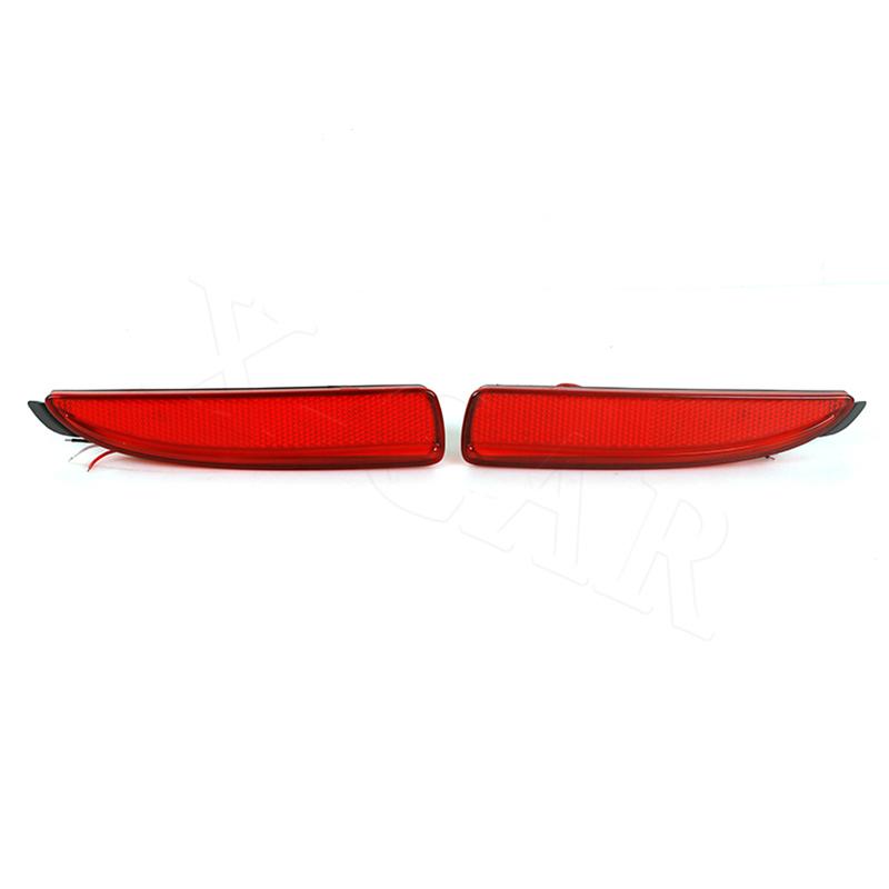 X-CAR 1 Pair Red Rear Bumper Reflector Brake Light Tail Brake Stop Driving Lamp For Mazda 5 CR19 2005 2006 2007 2008 2009 2010